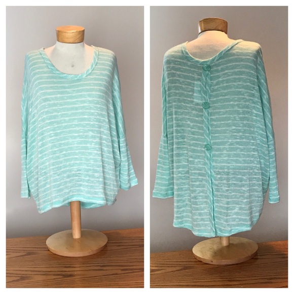 It’s Our Time Sweaters - NWT It’s Our Time mint green/white sweater. Large